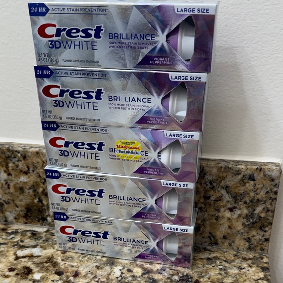 Crest Other - NWT Bundle of Crest 3D White Brilliance Toothpaste 4.6oz